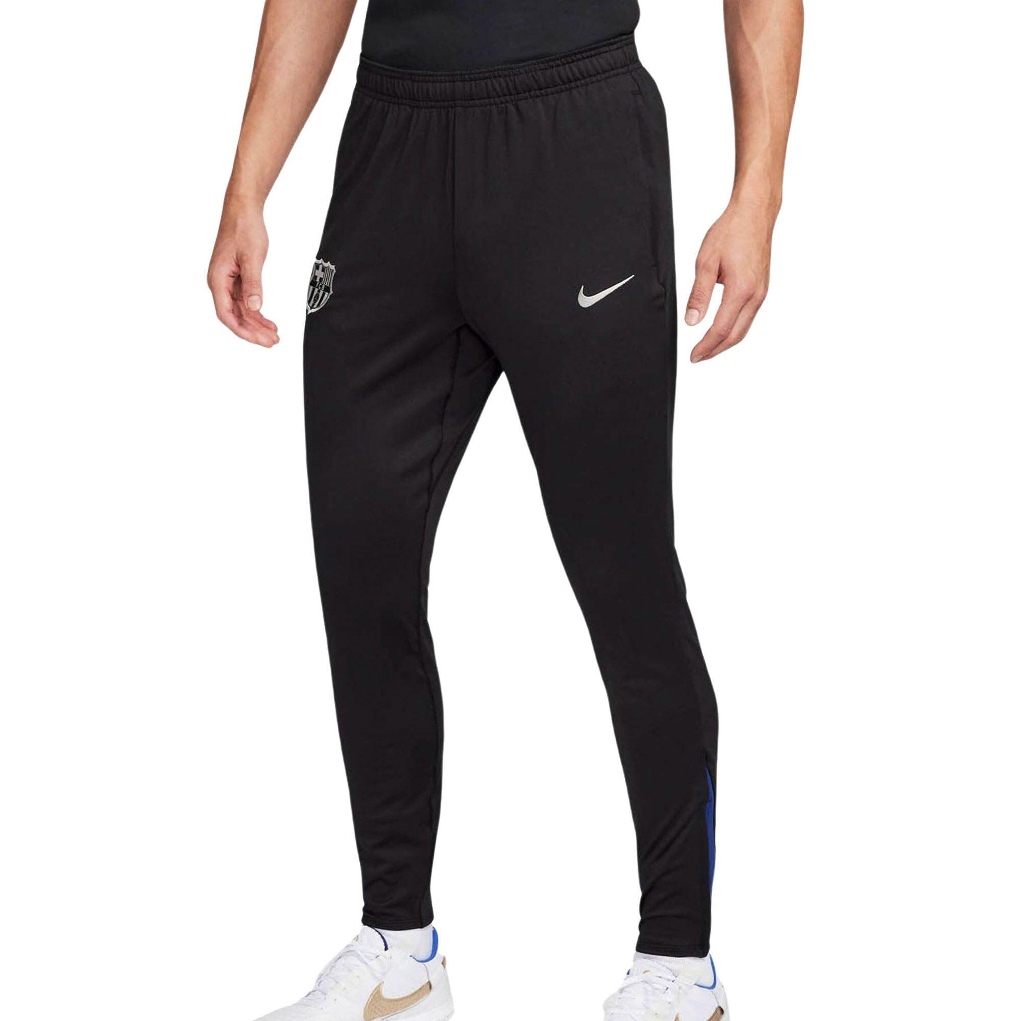 Nike Pantalon de Football Dri-FIT Slim Fit pour Homme en Noir et Rouge 1/1
