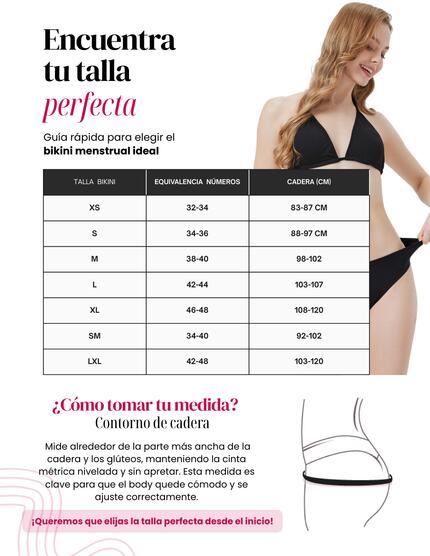 Pack 2 Braguita Bikini Menstrual Céline Negro 5/6