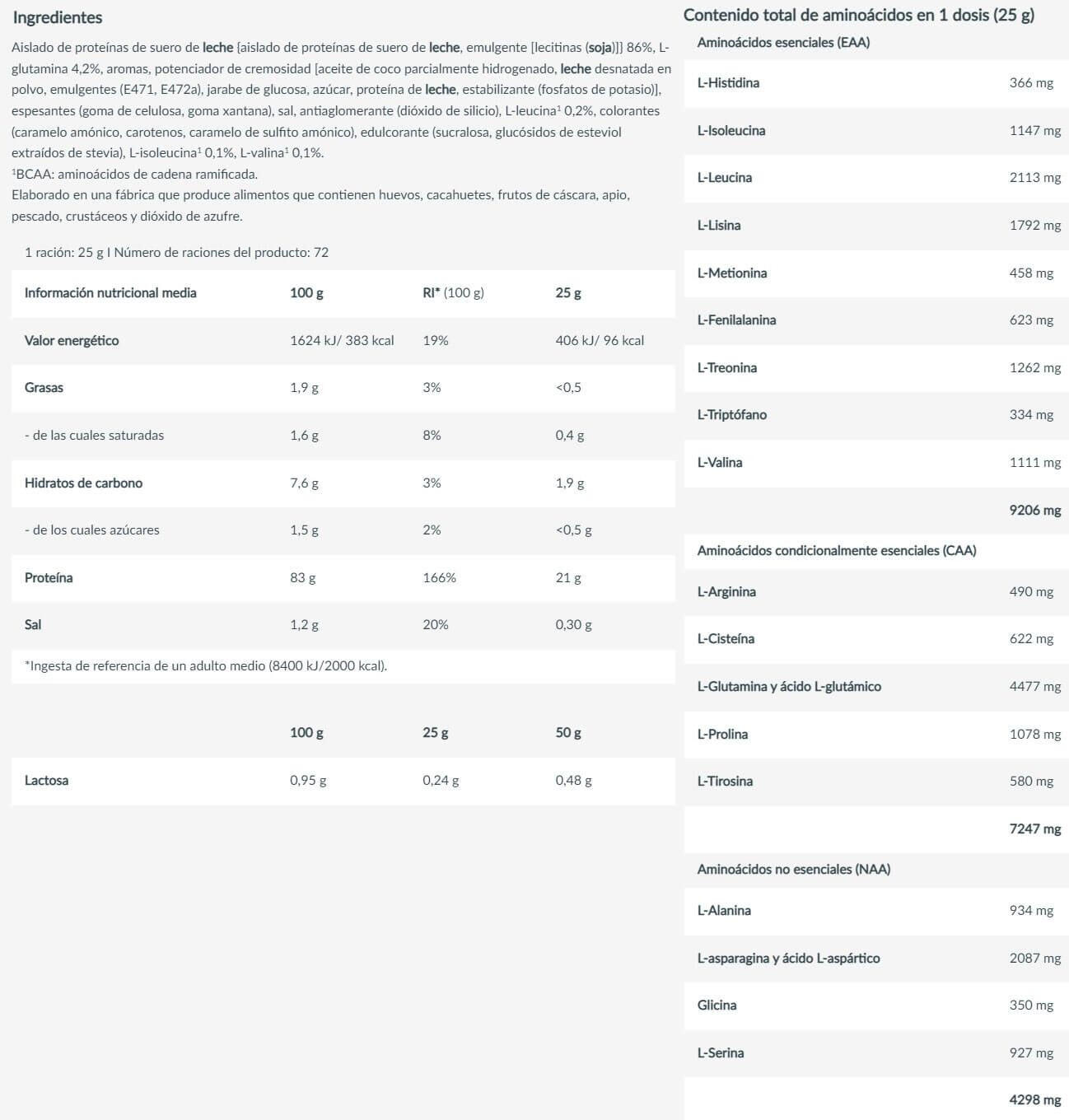 Iso Whey Zero - 1816g Catalaanse crème Biotech USA 4/5