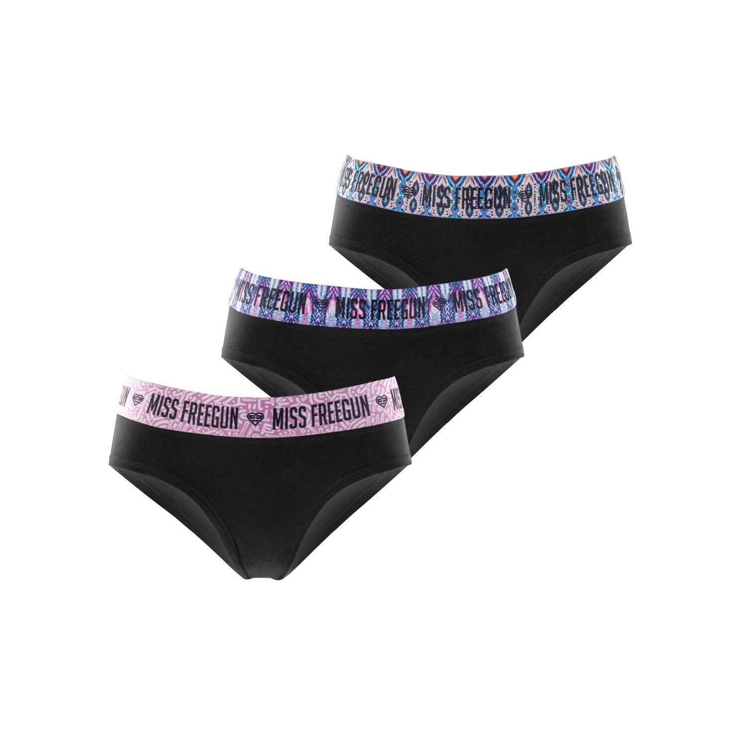 Freegun - Lot De 3 Culottes Femme En Coton Ethnik - Caleçon - Multicolore - Decathlon