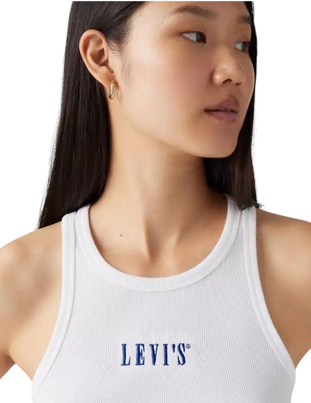 T-shirt pour Femme Levis Gemini Blanc 3/4