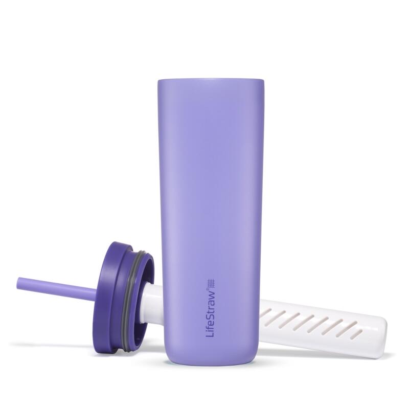 Waterfilterfles Go Tumbler 500 ml RVS geïsoleerd 500 ml - Paars 2/4