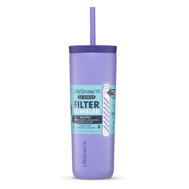 Waterfilterfles Go Tumbler 500 ml RVS geïsoleerd 500 ml - Paars 4/4