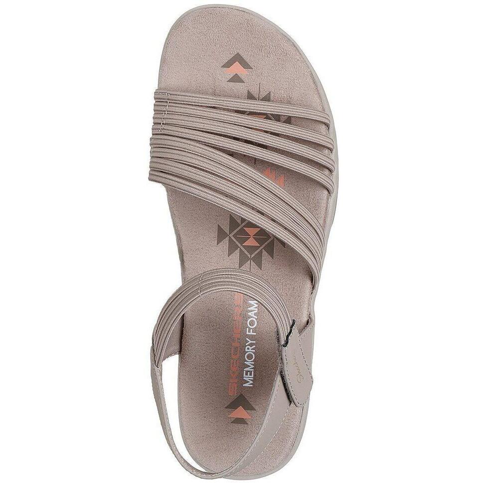 Sandały Skechers Reggae Slim - Coffee, Kobiety