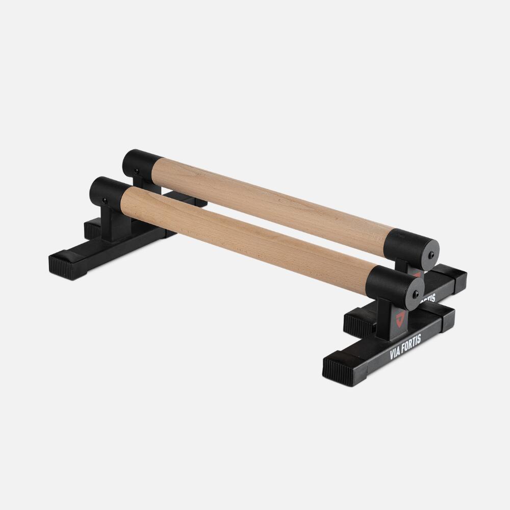 VIA FORTIS Pro niedrige Parallettes für Street Workout Übungen und Kräftigung