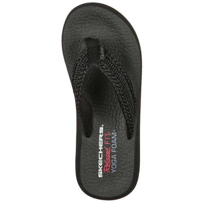 Slapi femei Skechers Asana - Hidden Valle, Negru