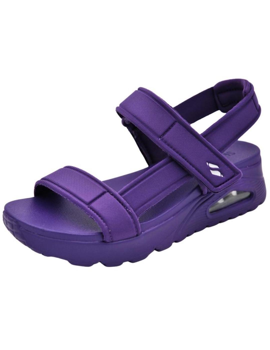 Sandales pour femmes Skechers Uno Violet. 4/4