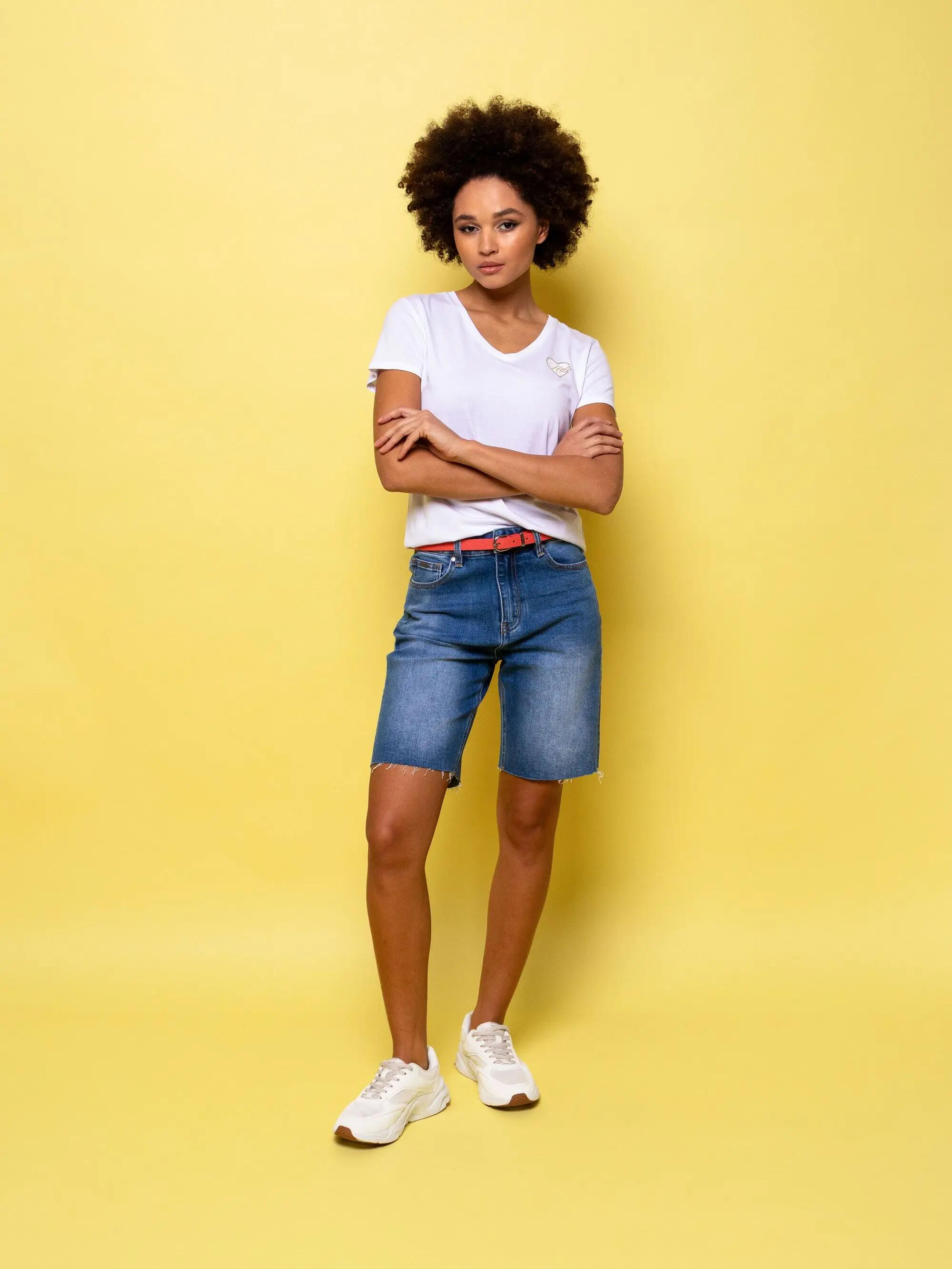 Pantaloni scurți din denim pentru femei WENNA 3/5