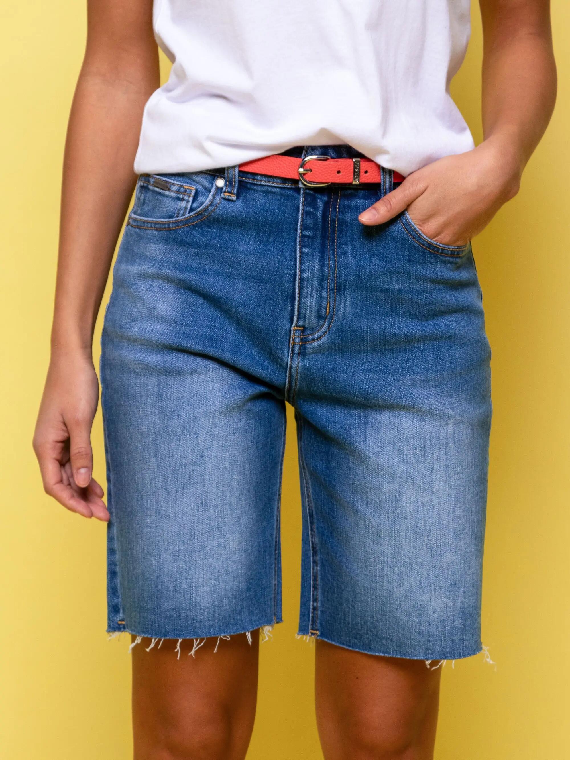 Pantaloni scurți din denim pentru femei WENNA 4/5