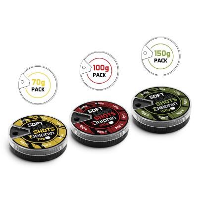 Plumbi echilibrare linie Delphin SOFT (Cutie Roșie), 100g, 0,25-3,0g