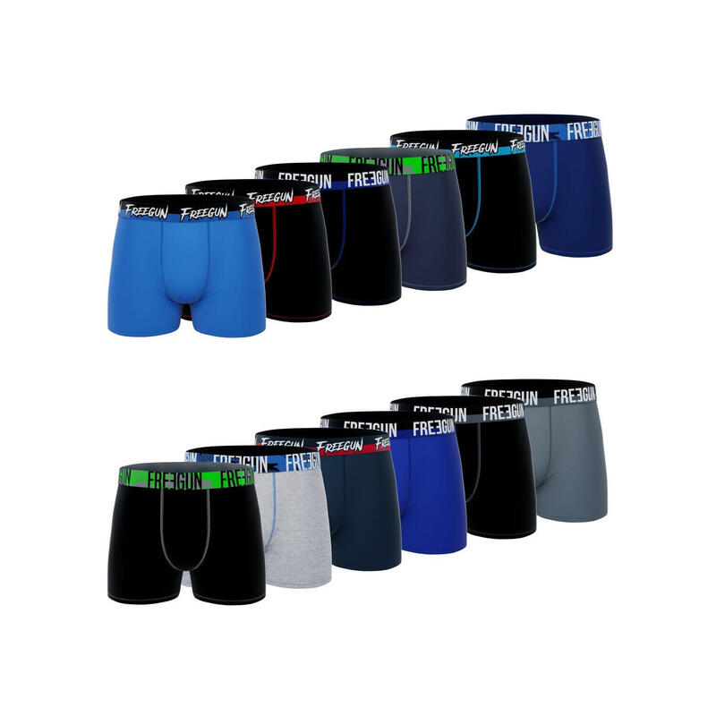 Lot de 12 boxers homme en coton modèles aléatoires Pack surprise