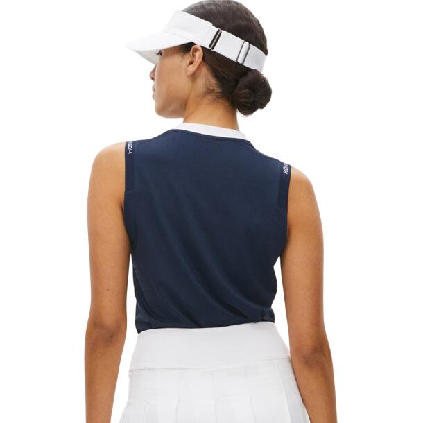 Rohnisch Abby mouwloos topje, dames mouwloos poloshirt 2/2