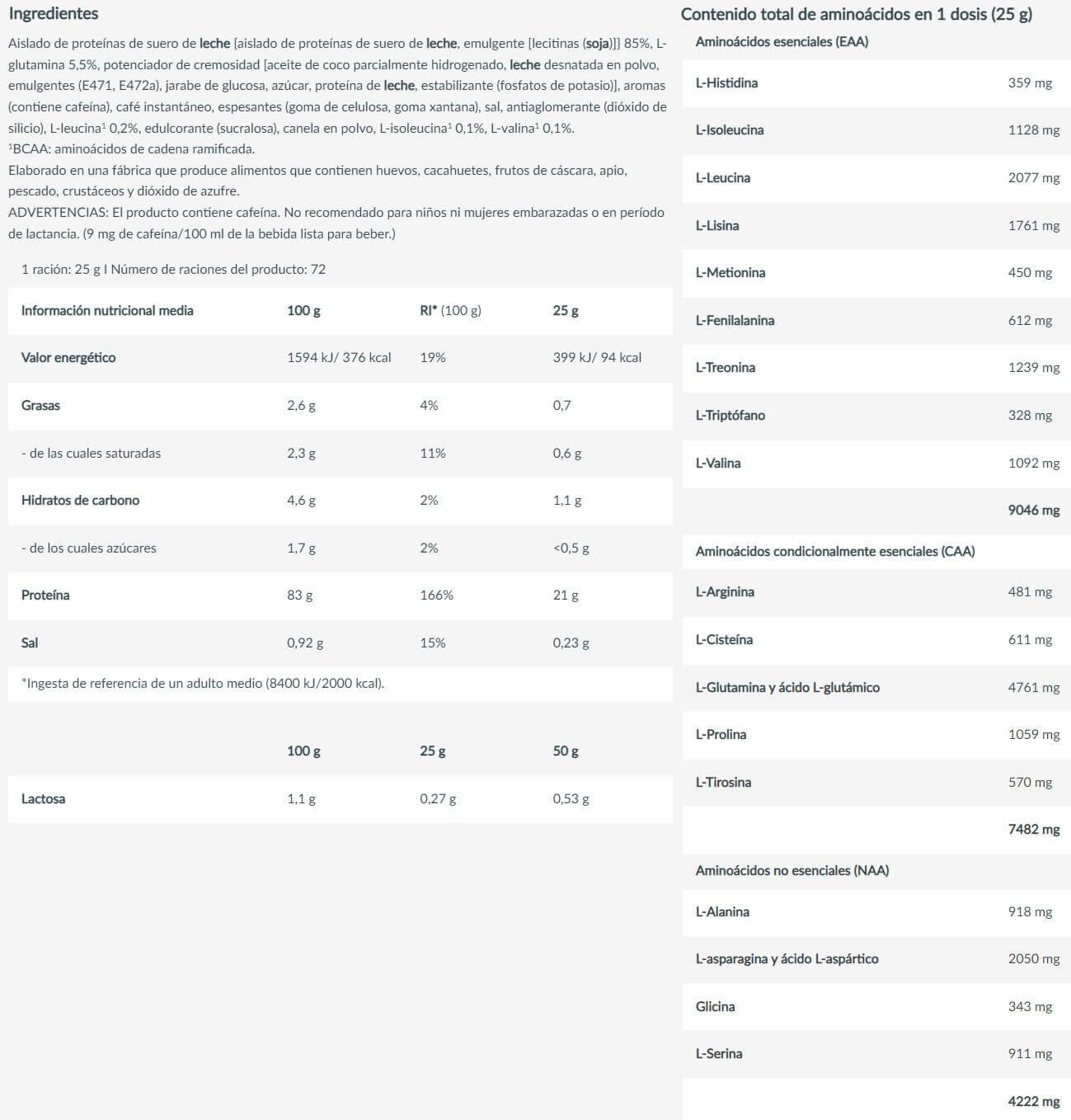 Iso Whey Zero - 1816g Tiramisú Biotech USA 5/6