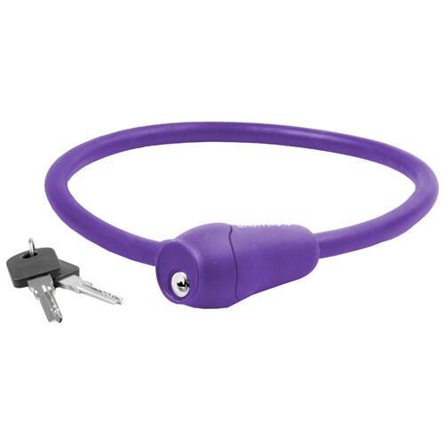 Verrouillage de câble M-Wave Silicone Purple 60cm12mm