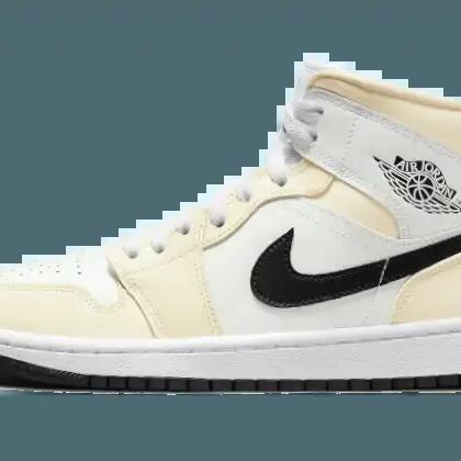 Jordan 1 Mid Coconut Milk women's sneakers