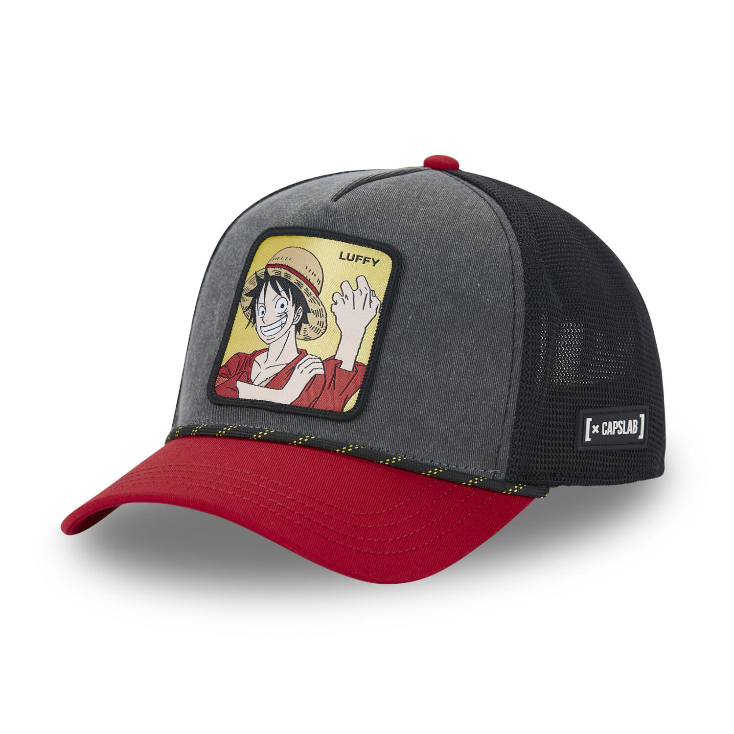 Casquette trucker avec filet finitions premium One Piece Mugiwara 1/5