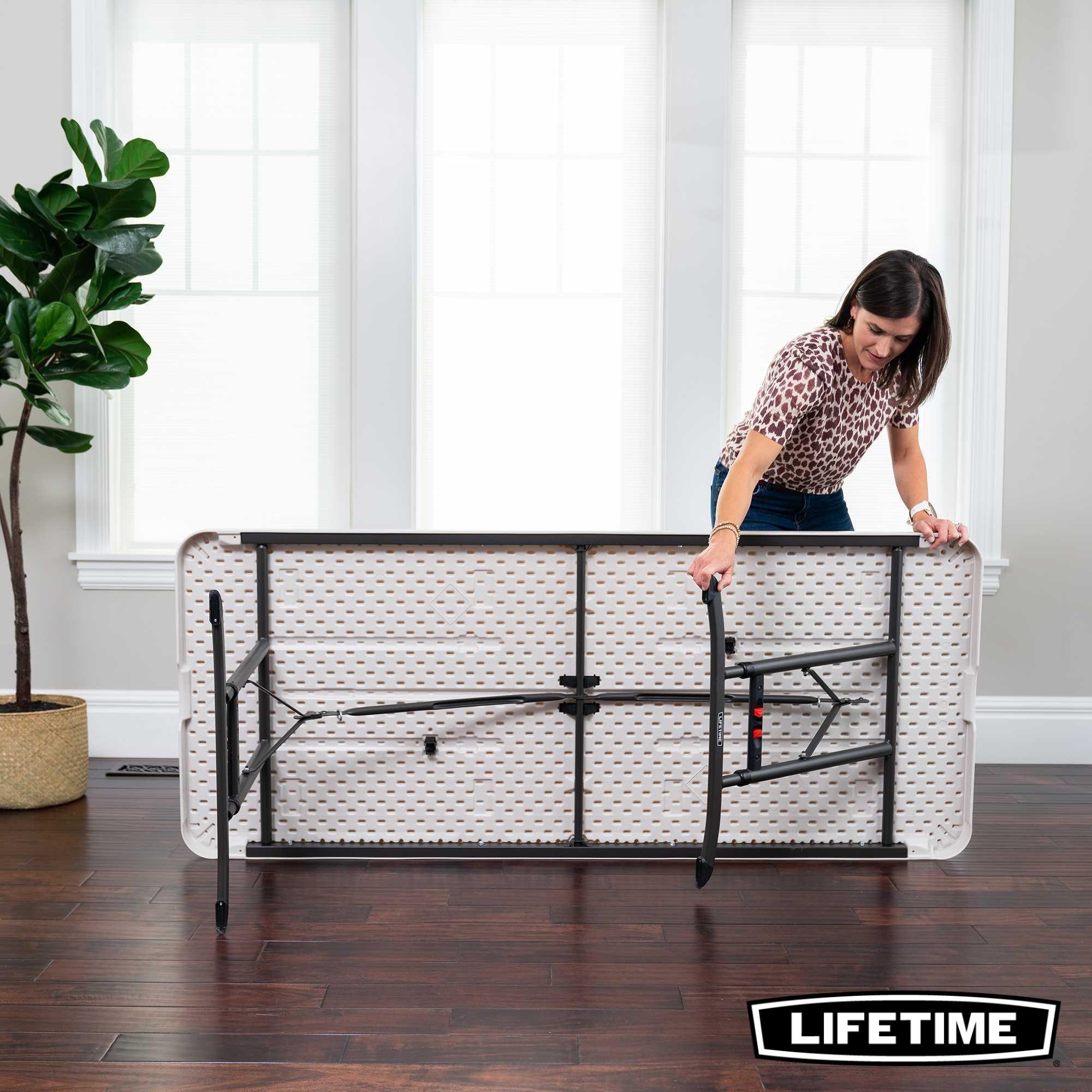 Table Hauteur Ajustable Pliante 183cm Usage Intensif LIFETIME #80834 5/7