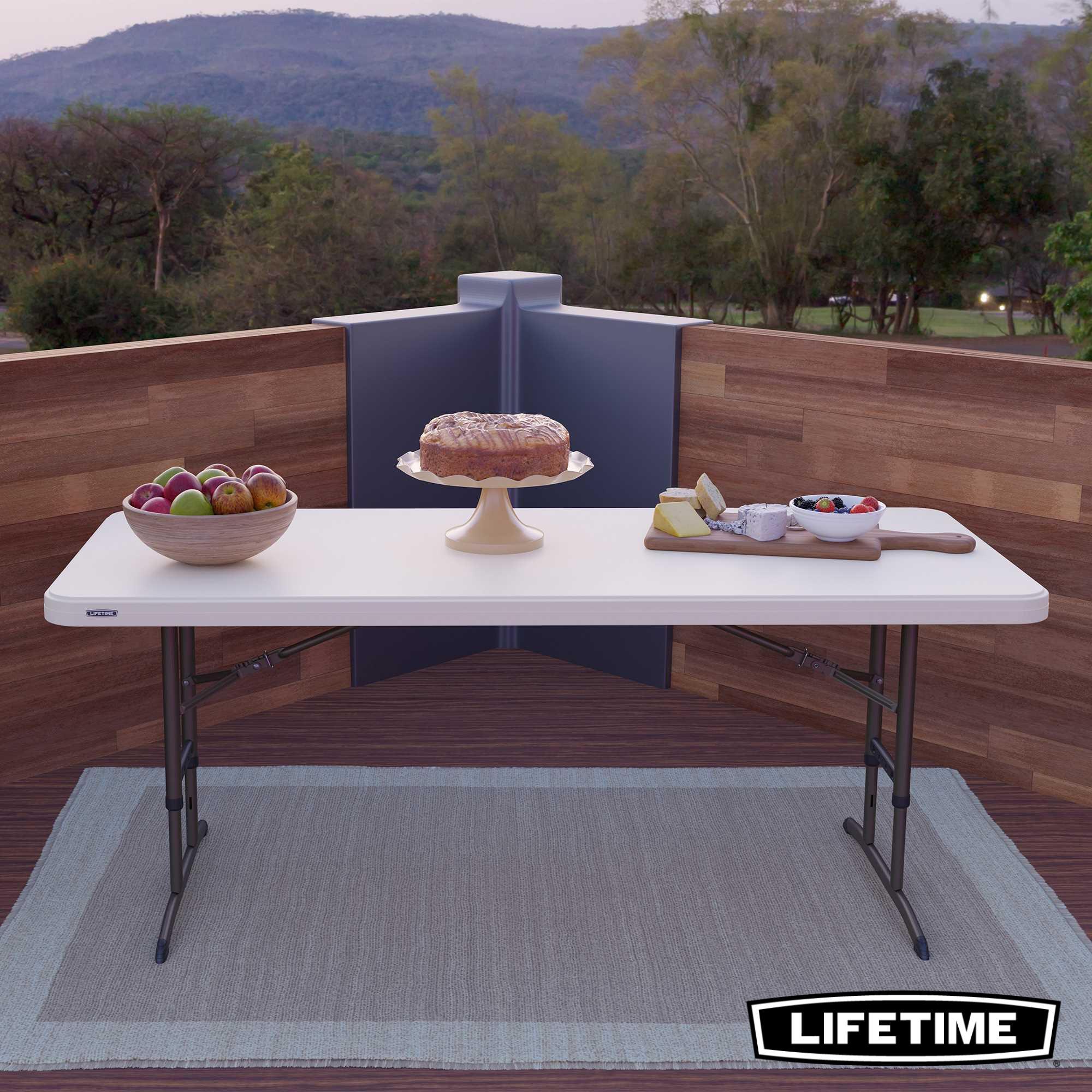 Table Hauteur Ajustable Pliante 183cm Usage Intensif LIFETIME #80834 3/7