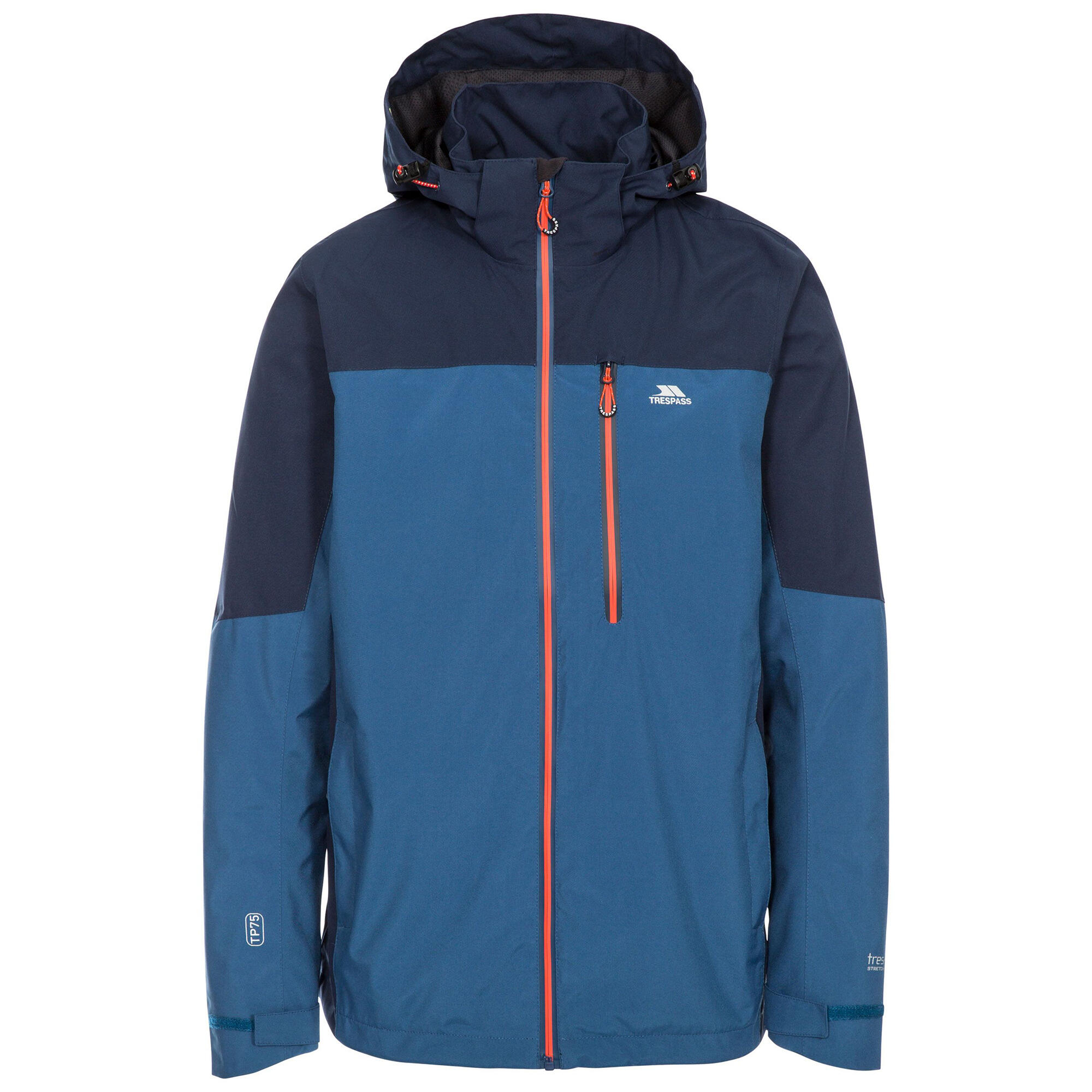 Trespass Mens Tappin Hooded Waterproof Jacket