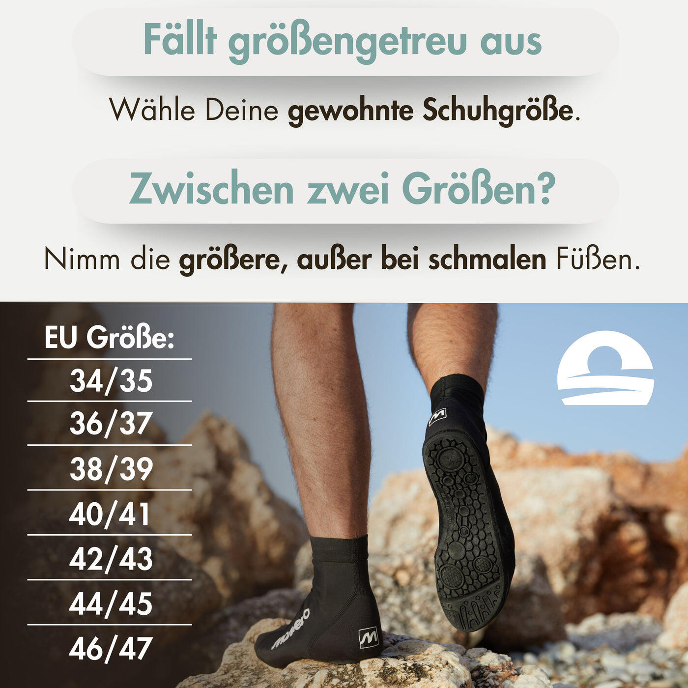 Splashies Wasserschuhe - Seeigelfeste Unisex Badeschuhe aus Neopren 5/6