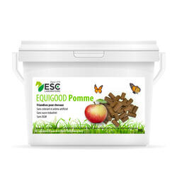 Friandises naturelles cheval Equigood Pomme ESC Laboratoire 1Kg