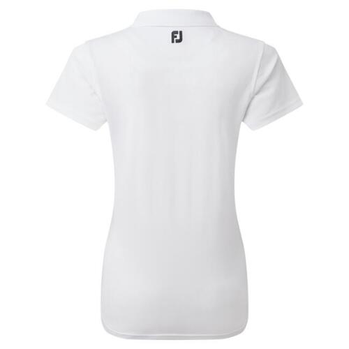 Footjoy Stretch Pique Dames Polo Shirt wit 2/3