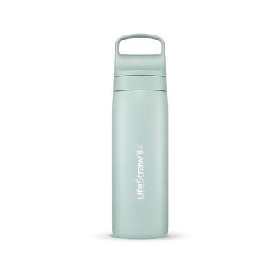 Waterfilterfles go 2.0 seafoam rvs geïsoleerd 500 ml - licht groen