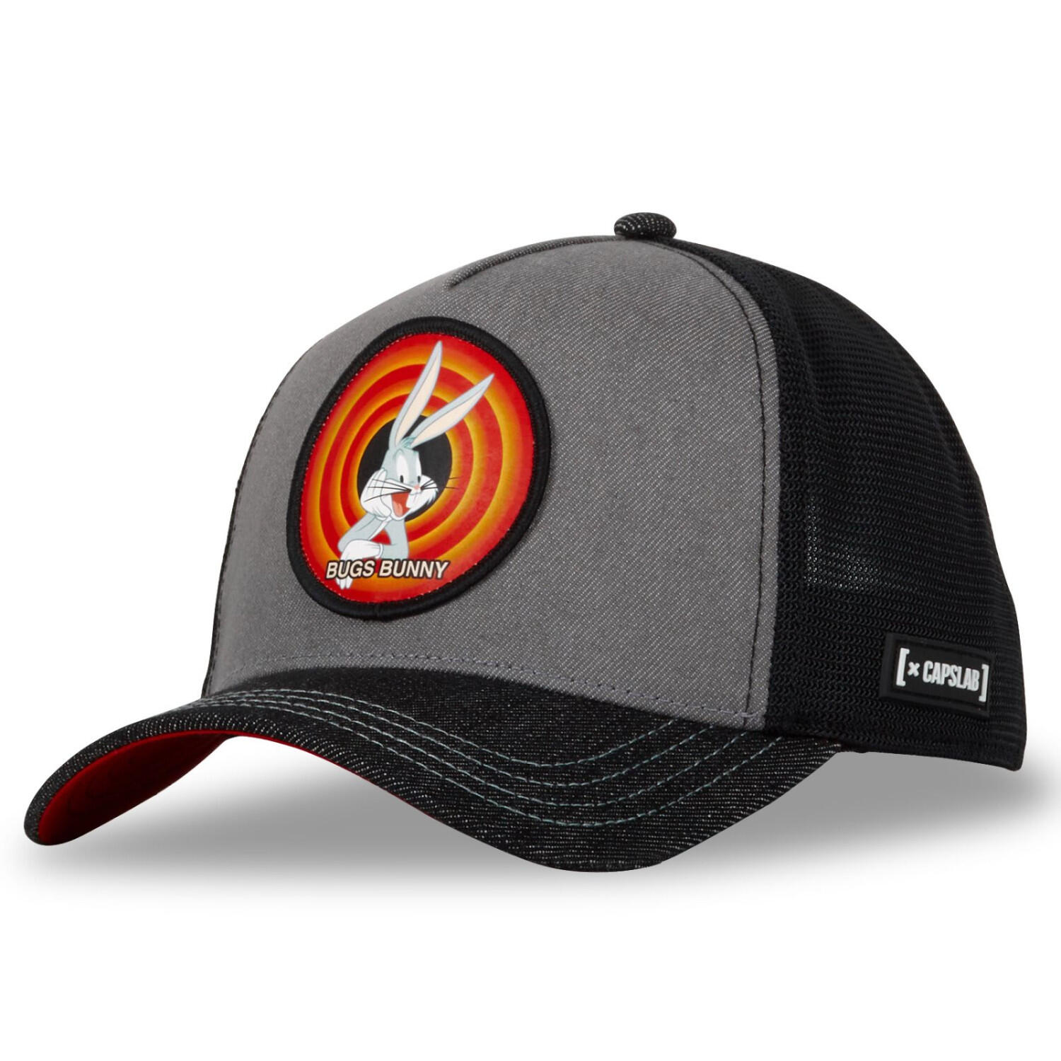 Capslab - Casquette Homme Trucker Effet Denim Finitions Premium Looney Tunes - Casquette - Multicolore - Decathlon
