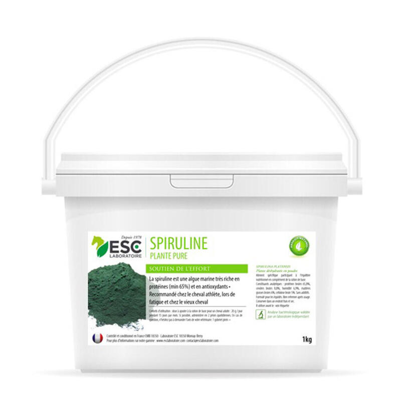 Soutien de l’effort et de l’organisme cheval Spiruline ESC Laboratoire 1Kg