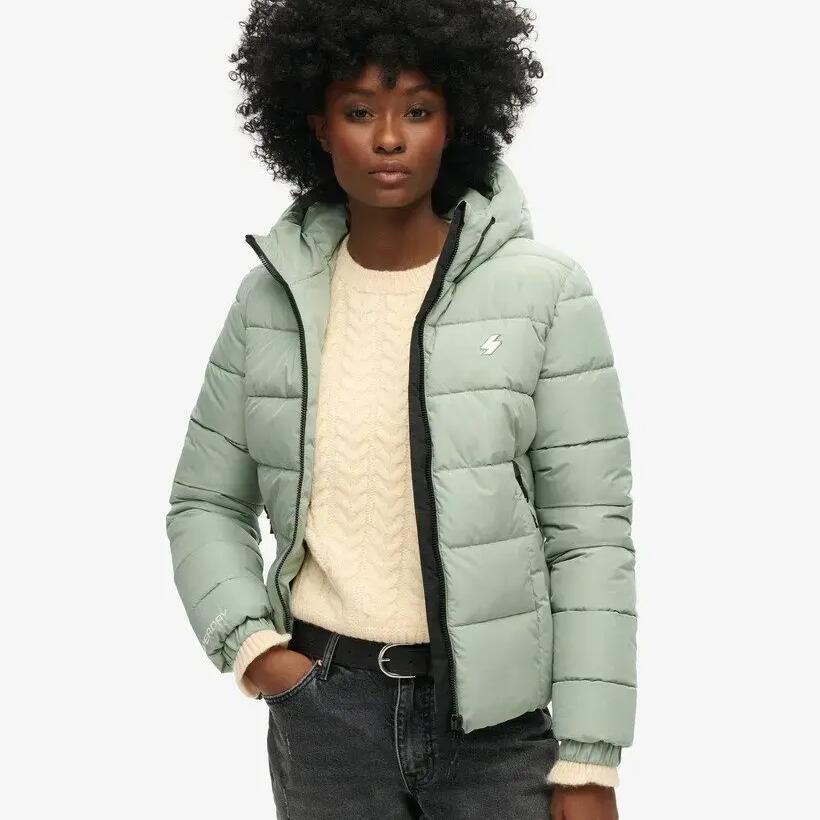 Hooded Puffer Jacket Superdry Spirit Sports