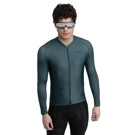 Maillot vélo manches longues homme Cyclisme M2 Gravel Vert Armée