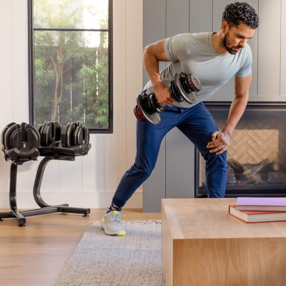 1090i Adjustable Dumbbell Pair with BowFlex Stand 5/7