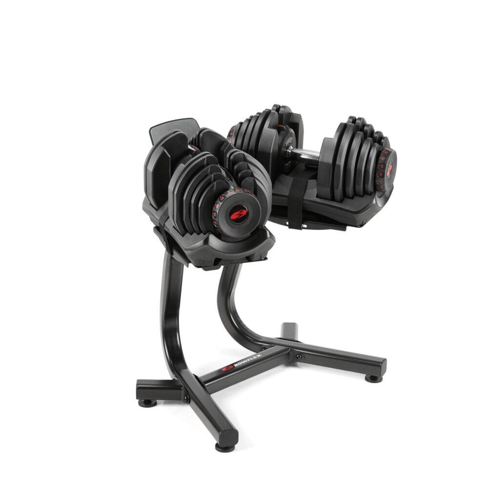 1090i Adjustable Dumbbell Pair with BowFlex Stand 3/7