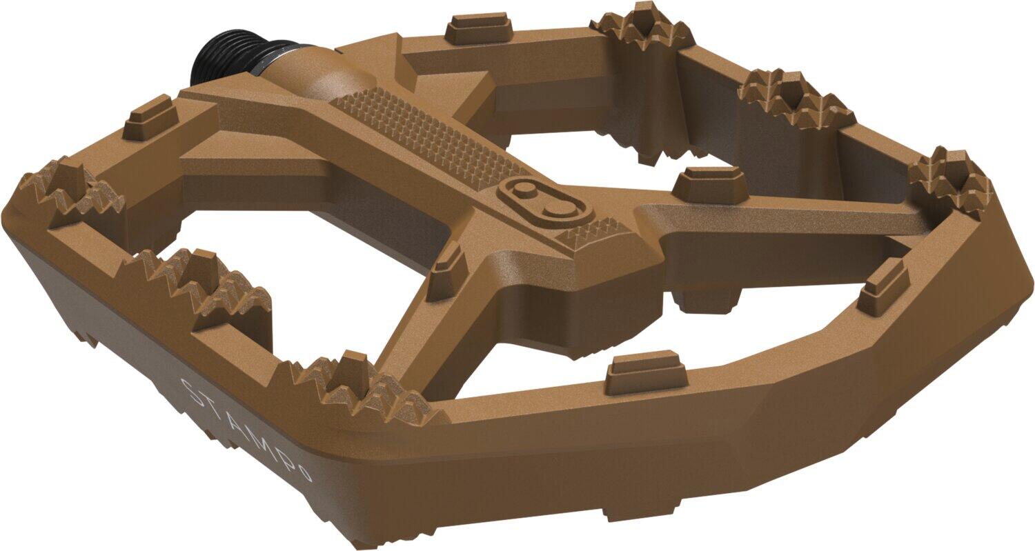 Pedal Stamp 0 large marrone 2/4