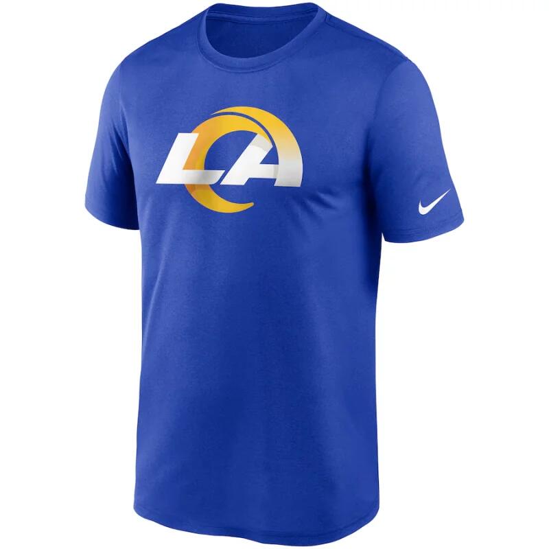 T-shirt NFL Los Angeles Rams Nike Logo Essential Bleu pour homme 1/2