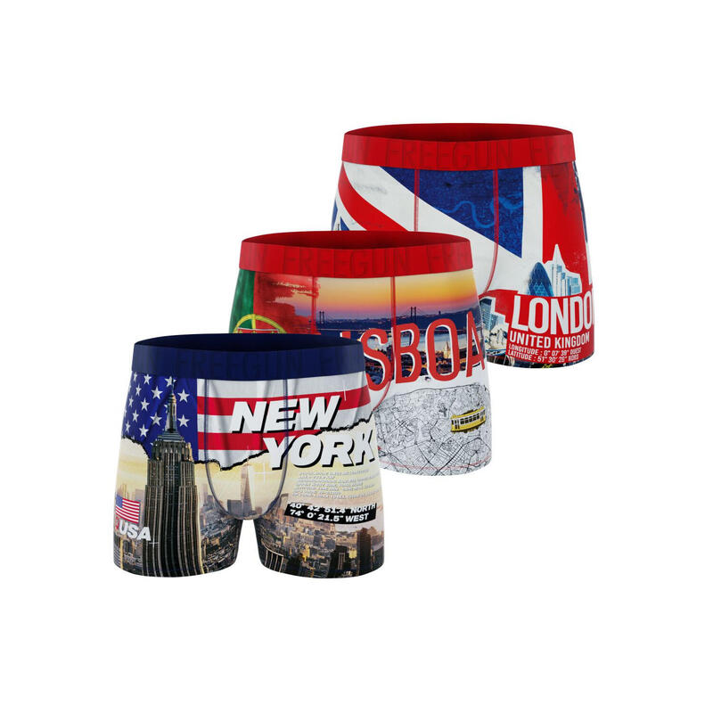 Lot de 3 boxers homme Landscape