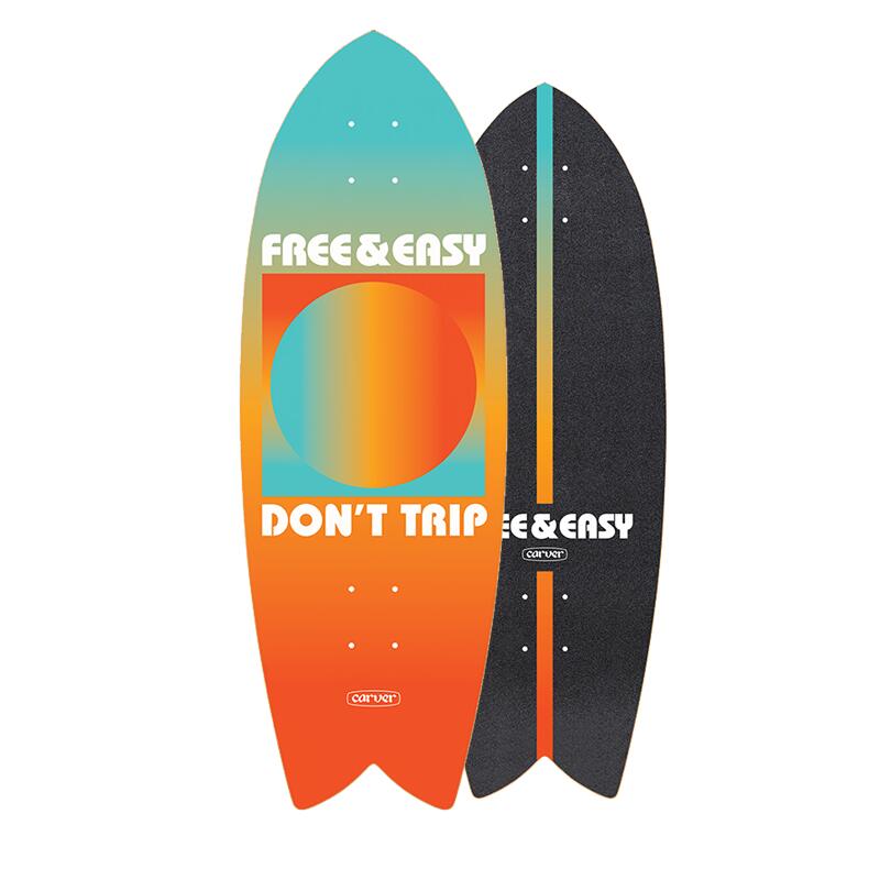 Carver - Carver Deck Free & Easy Gradient Sun - Planche De Skate - Multicolore - No Size - Decathlon