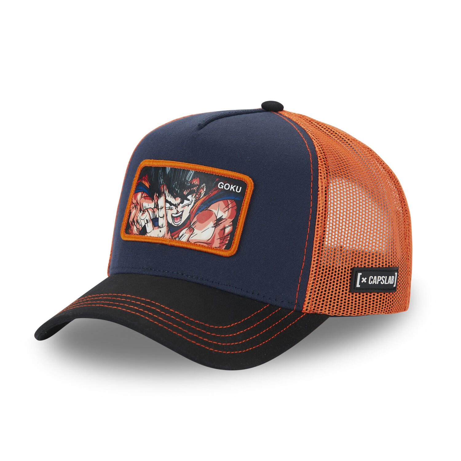 Casquette homme trucker en canvas de coton Dragon Ball Z Goku 1/5