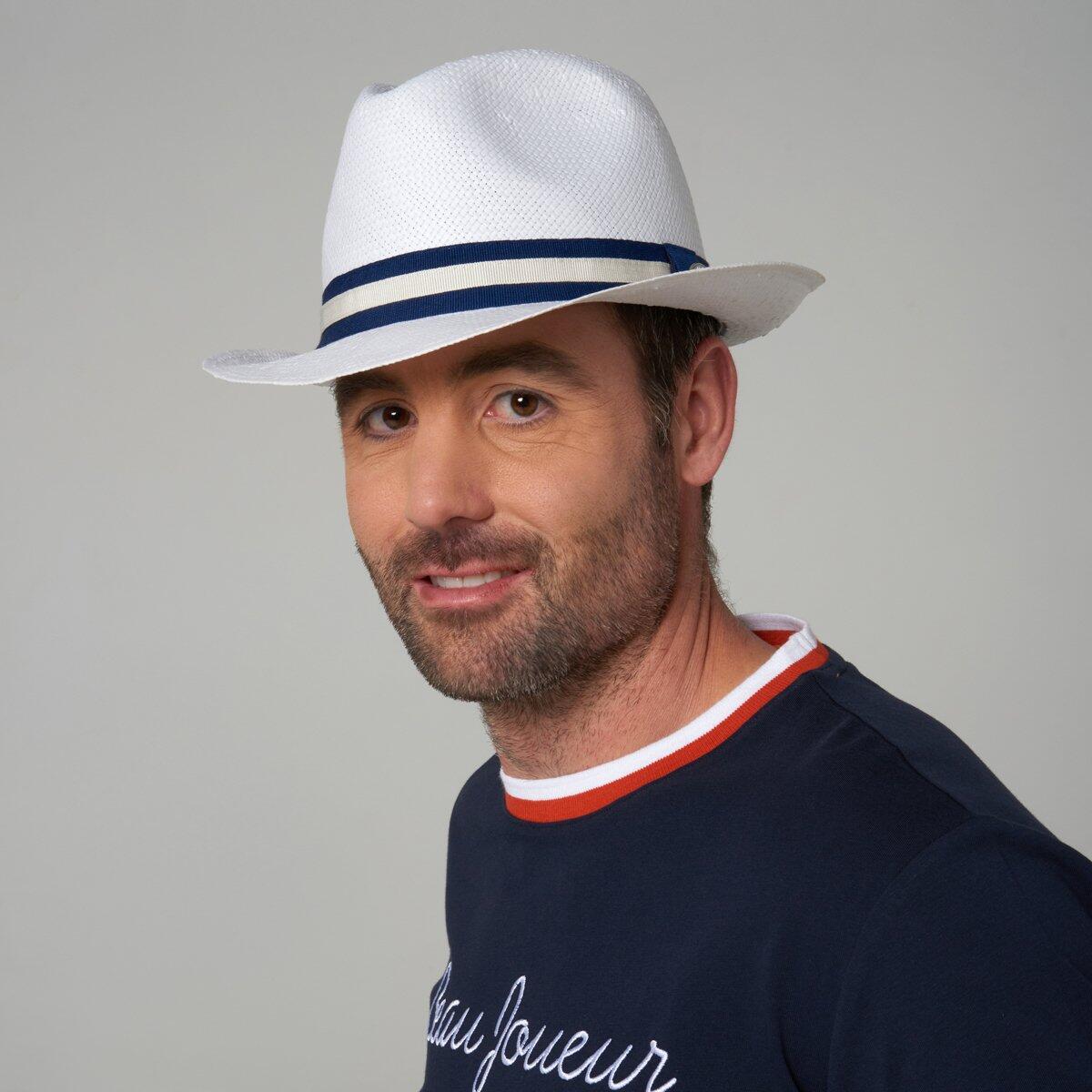 Trilby en papier Roland-Garros - Marine 1/5