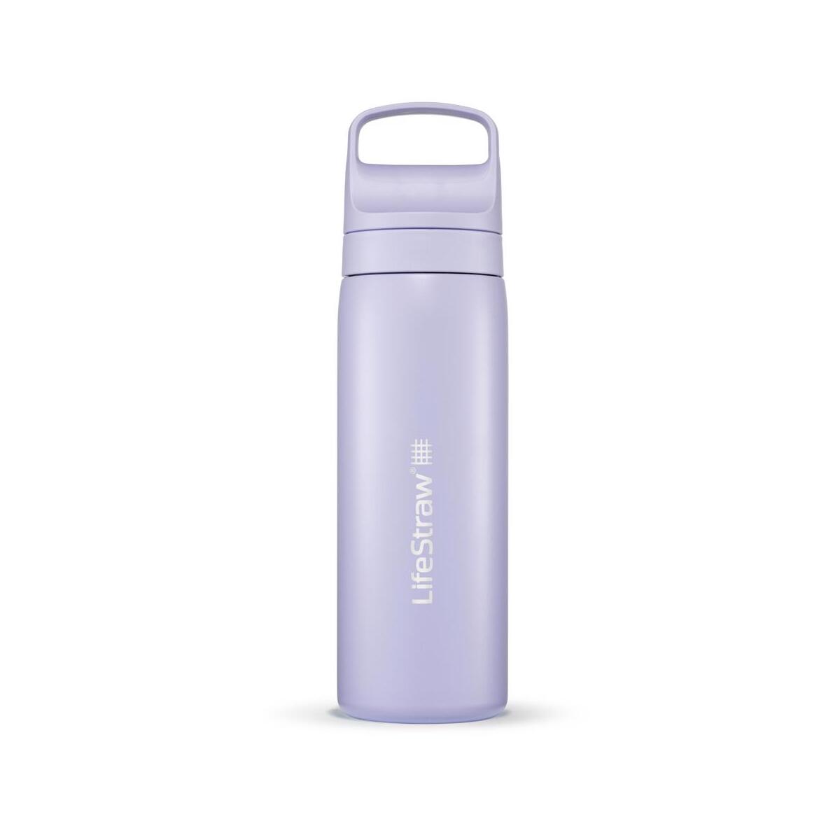 LIFESTRAW Wasserfilterflasche Go 2.0 Provence Purple Edelstahl isoliert 500 ml – Lila