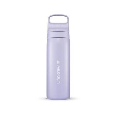 Waterfilterfles go 2.0 provence purple rvs geïsoleerd 500 ml - paars