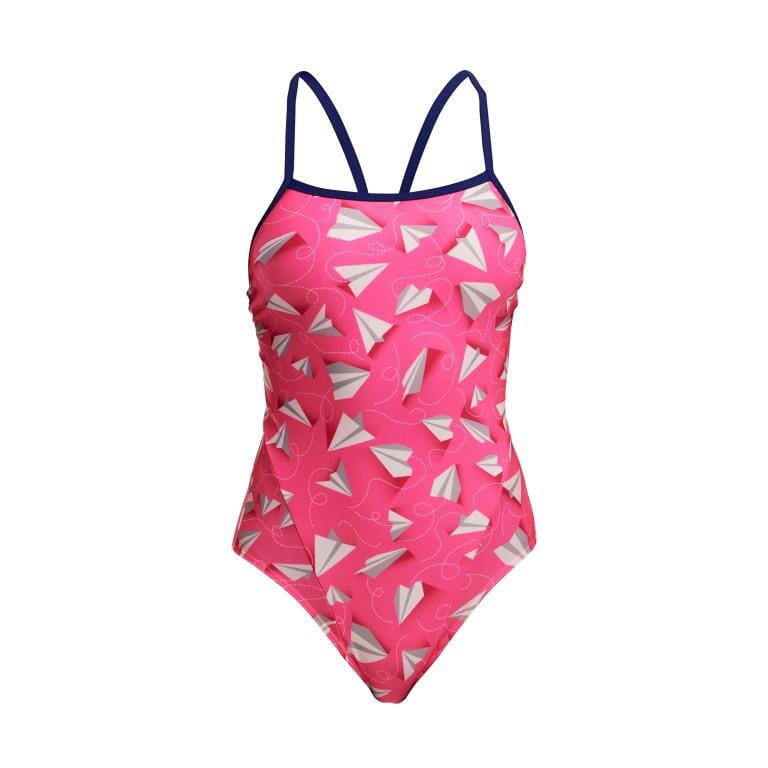 Strój do pływania FUNKITA Paper Pink - Single Strap