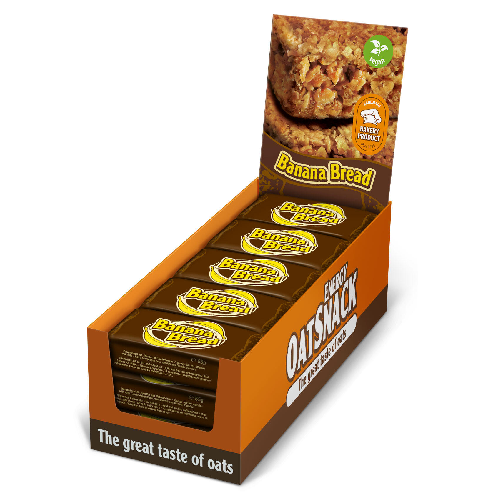 OATSNACK Energy Vegan Bar - Handcrafted Vegan Energy Bar, Pack of 15