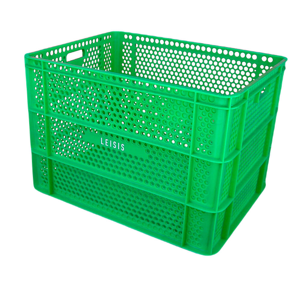 LEISIS Caja Perforada Fondo Liso Apilable 62x47,4x53,5cm 157L