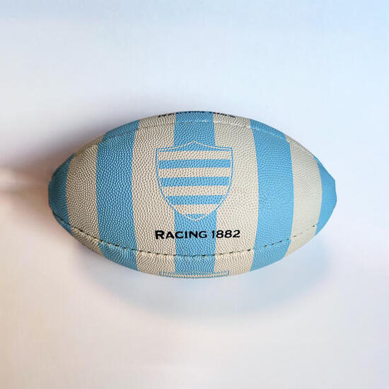 Mini Pallone Da Rugby Gilbert Racing 92 1882 A Righe