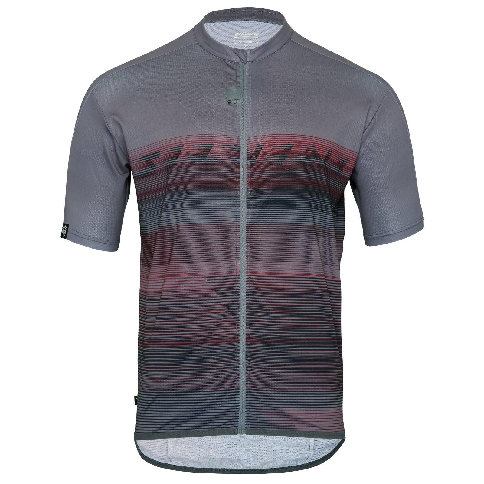 Koszulka rowerowa męska Silvini Jersey Turano Pro rozpinana brązowa