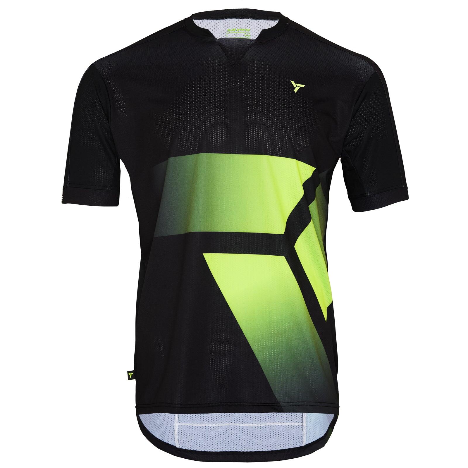 Silvini - Maillot Vtt Manches Courtes Homme Gallo Md2017 - Maillot Manches Courtes - Noir|vert - Decathlon