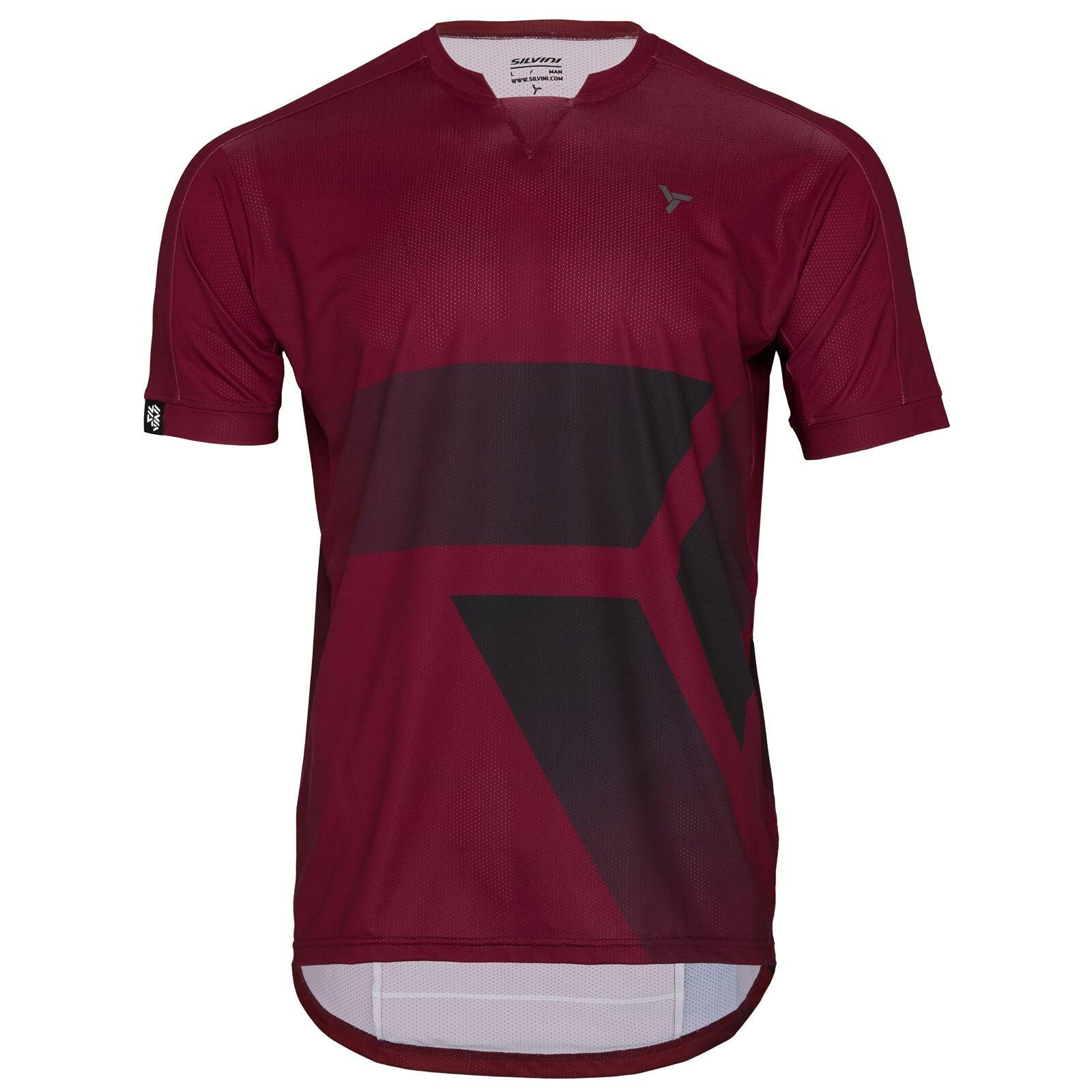 Silvini - Maillot Vtt Manches Courtes Homme Gallo Md2017 - Maillot Manches Courtes - Noir|rouge - Decathlon
