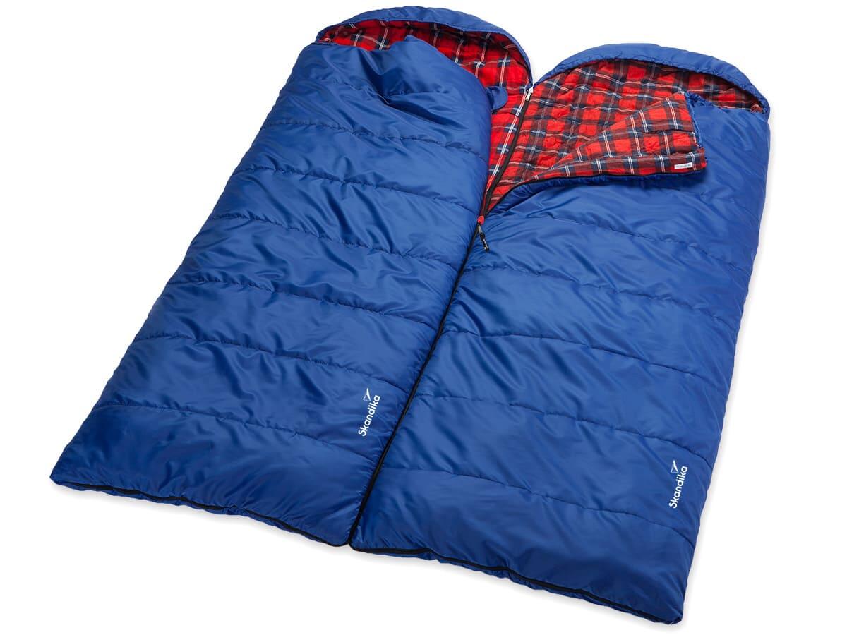 Sac de couchage Dundee - 220x80cm - camping - 3 saisons - jumelable - zip droite 7/8