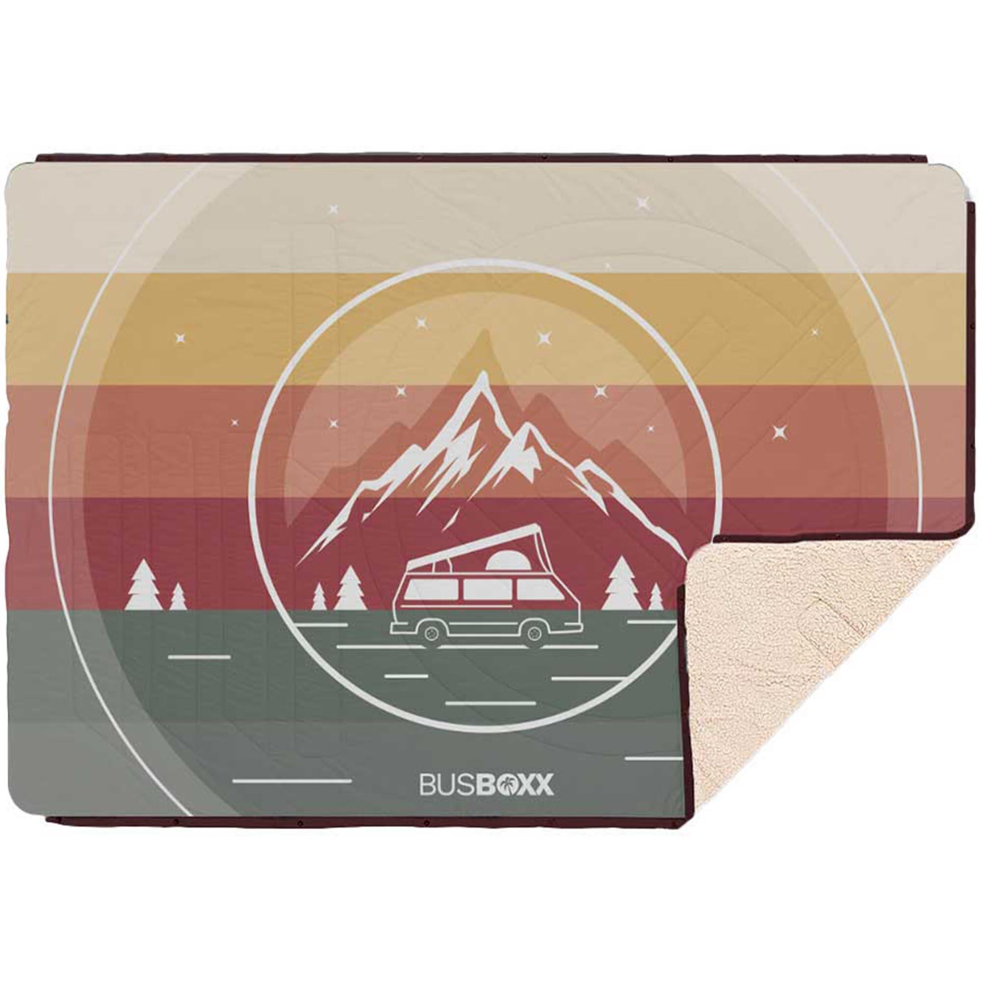 BUS-BOXX Camping Decke VOITED x BUSBOXX „Red Stripe“